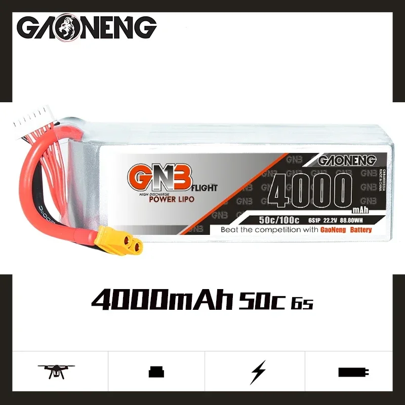 Drone Battery 4S - GAONENG GNB 4000mAh 6S 50C 100C