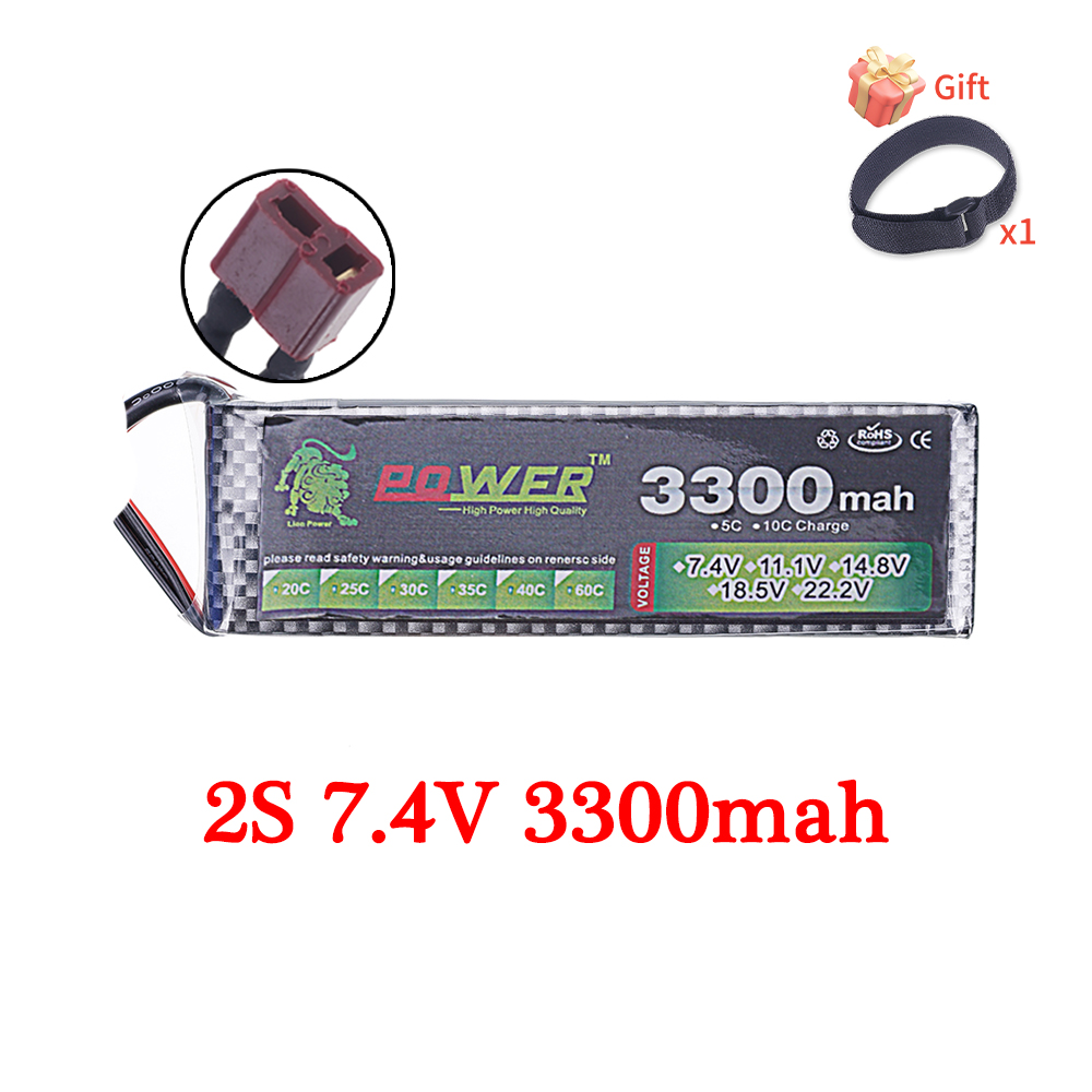 60C Lipo Battery 3300mAh 7.4V  - đánh giá và giá Drone Battery 4S