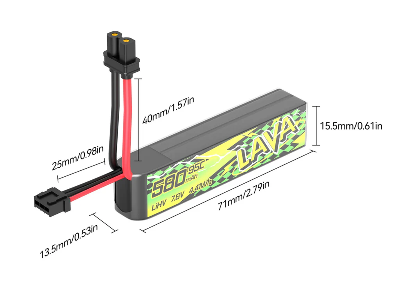 BETAFPV 95C LAVA II 2S Battery - đánh giá và giá Drone Battery Li-Ion